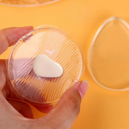 Soft Silicone Gel Powder Puff Sponge For Cosmetic Face Foundation BB Cream No Powder Eating Powder Cosmetic Puff Makeup Tools