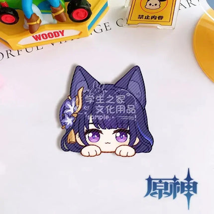 Game Impact Fontaine Neuvillette Wriothesley Rabbit Ears Small Hands Acrylic Badge Backpack Button Brooch Accessories Gifts