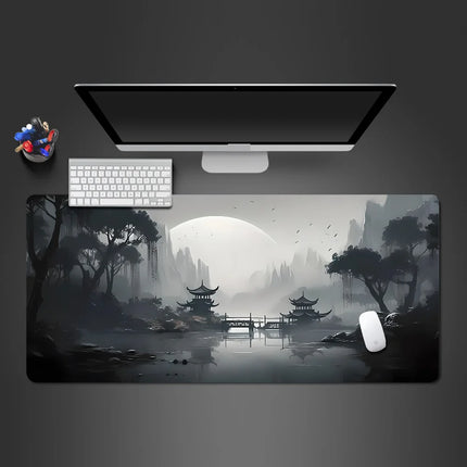 Mouse Pad sakura landscape desk accessories Mat Gamer Rug Xxl Keyboard Pad 1000X500x3MM Desk Mat Office Carpet Gaming Mouse Mats