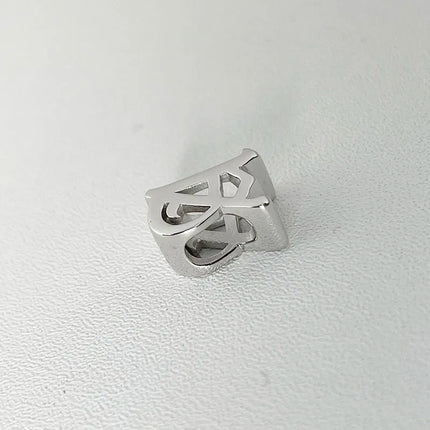 Unique Real 925 Sterling Silver Old English Letter A-Z Initial Charm Pendant For Women Girls Men Spiriti Jewelry Gift For Friend