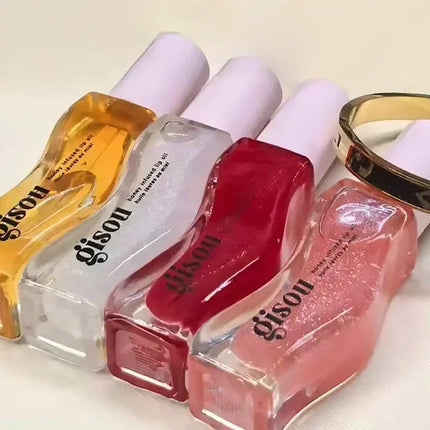 Gisou Original Moisturizing Watermelon Lip Oil Gloss Care Of The Lips Benetitnt For Lips Plumping Exfoliating Plumping Lip Balm
