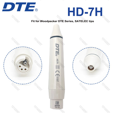 Original Woodpecker DTE Dental Ultrasonic Scaler Handpiece LED Light HW-6L HW-5L HD-7L HD-7H HW-3H Fit EMS NSK SATELEC ACTEON