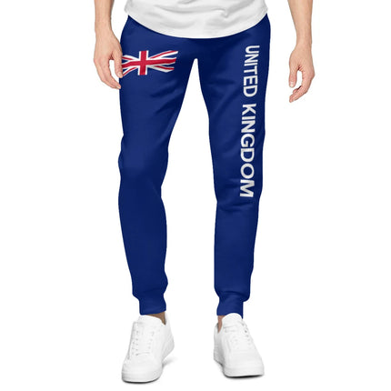 Mens Sweatpants United Kingdom GB Flag Pants with Pockets Joggers Soccer Football Multifunction Sports Sweat With Drawstring