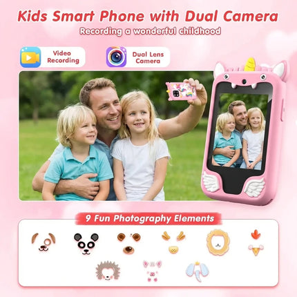 New Children Smart Phone Kids Toys Cartoon Unicorn Touchscreen Music Mobile Learning Educational Toys Birthday Boys Girls Gifts