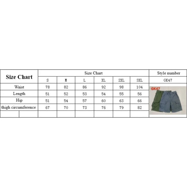 Men's Multi Cargo Pocket Knee Length Casual Shorts Button Zipper Loose Fit Outdoor Bottoms for Beach Style Daily Street Wear