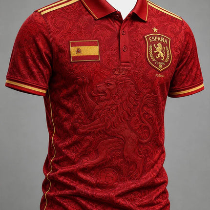 2026 Edition Spanish Fans Football Polo Shirt - 3D Printed - Fashionable and Comfortable - Suitable for Both Men and Women