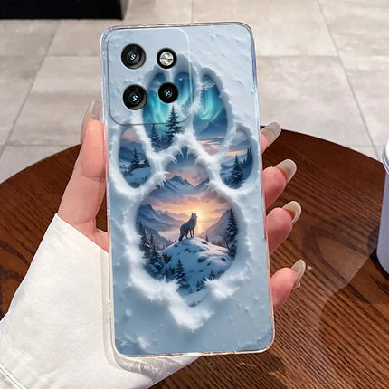Soft Silicone TPU Clear Case For Motorola Edge 50 Neo 5G/Moto S50 5G Viral Elegant Kitten Painted Casing Shockproof Cover