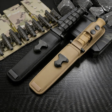 MK2.1 - Practical Travel Knife, made of N690 steel, equipped with a protective K sheath, an outdoor camping emergency tool
