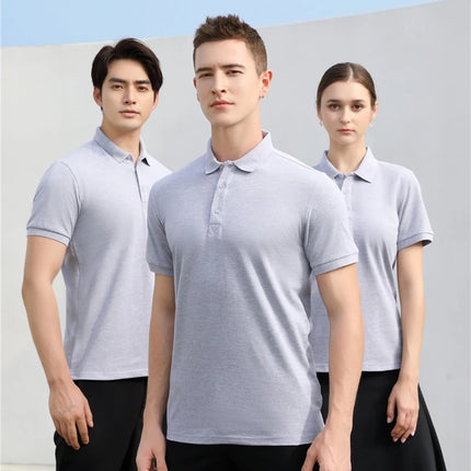 Personalize Design High Quality 100% Cotton Polo Shirts Brand Custom Logo Polo Crewneck For Men And Women Customize POD Top Tees