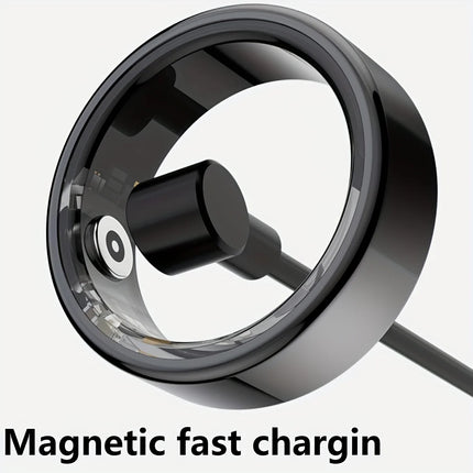 Smart Ring Wireless Function Step Counting Sports Mode Stainless Steel Material Novelty Ring Fashion Men's and Women's Ring