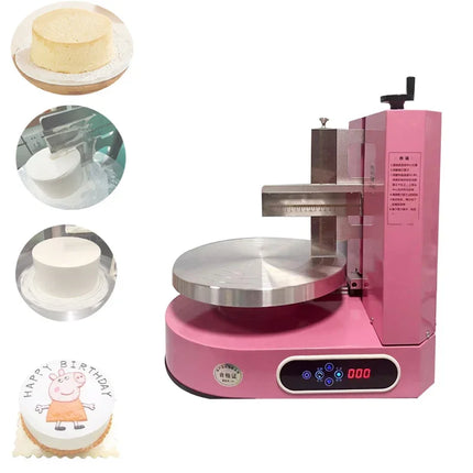 Birthday Cake Cream Icing Coating Machine 4-12 Inch Wedding Cake Cream Butter Spreading  Equioment Cream Spreading Machine