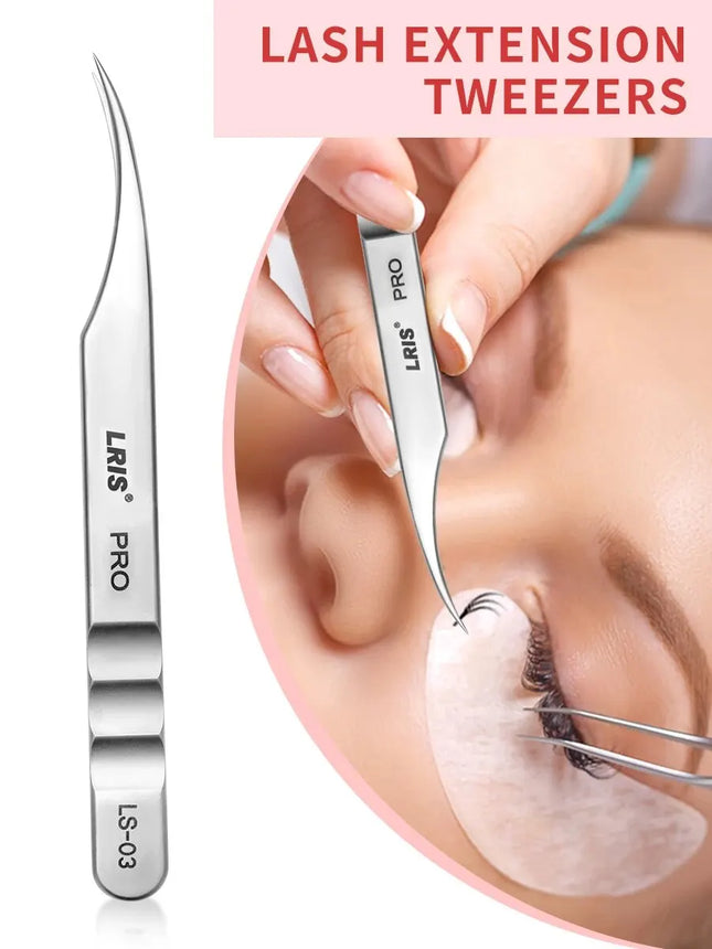 Grafting Eyelash Tweezers, Beauty Eyelash Professional with High Precision Clip, Universal Eyelash Clip, Dolphin Clip, Flower Clip