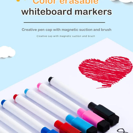 8 Color Magnetic Erasable Whiteboard Pen Color Options Numbering Stationery Office Teaching Supplies For Student Blackboard Note