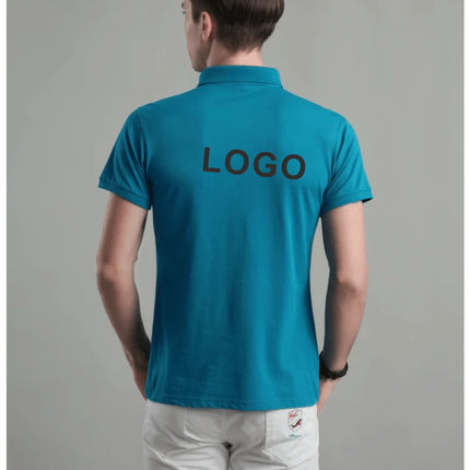 Customized Logo Breathable Polo Shirt Casual Company Group Clothing Lapel Short Sleeve Polo Shirts Work Clothes Print Embroidery