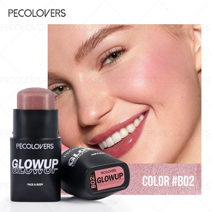 1PC Shimmer Face Concealer&Blush Stick,Non-greasy, Waterproof, Long-lasting Effect,Suitable for Beginner