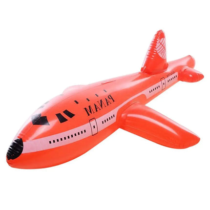 Inflatable Airplane Float Airplane Ball with Inflatable Tube for Swimming Outdoor Inflatable Toy For Kids Birthday Gift