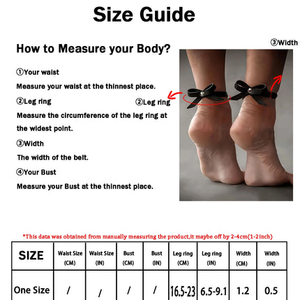Women Foot Bow Ankle Sexy PU Leather Ankle Accessories Leather Anklet Bracelets Handcuffs Fetish Clothing Exotic Accessorie
