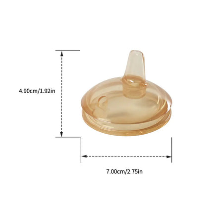 1 Pc 7cm Wide Big Mouth Nipple Pacifier 100% Bpa Free Spoon Straw Nipple Head Gravity Ball Replacement Head For Baby Milk Bottle