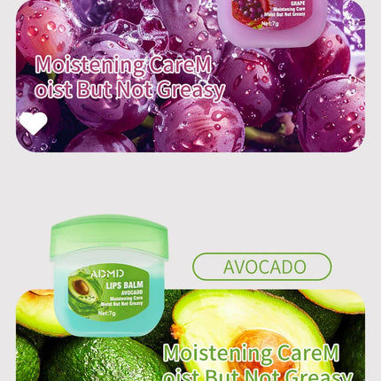 8pcs/box Fruits Lip Balm Sets Moisturizing Lipstick Makeup Base Moisturizer Lip Balm Anti-Cracking Lips Skin Care