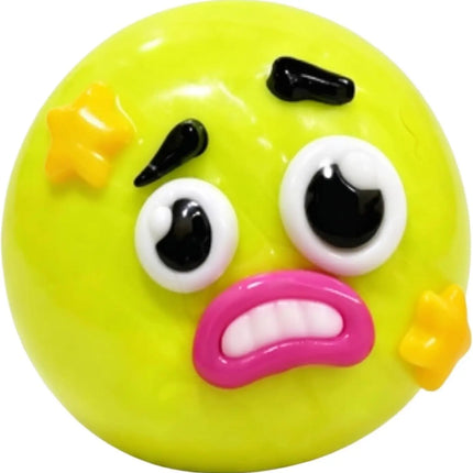 Smushers Squishy Dog Face Balls Green  Smushers Face Swap Squeeze Smush Stress Relief Sensory ball Safe & Fun for All Ages