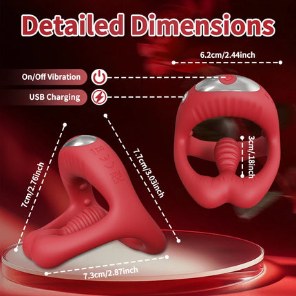Sex Toys Vibrators Cock Ring for Men Clitoral Perineum Testicles Pleasure Toy Penis Ring Male Delay Ejaculation Adult Products