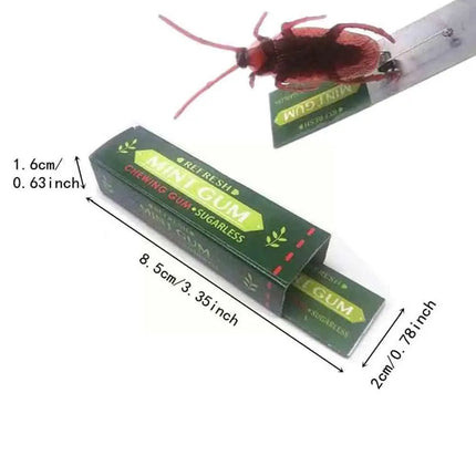 2022 April Fool's Day Prank Trick Toy Surprised Cockroaches Gum Chewing Gum Pull Head Spoof Toys Gags Jokes Funny Toys For Y0R1