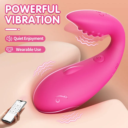 Wireless Bluetooth APP Vibrator Egg for Women Clit Clitoris Stimulator Wearable G Spot Vibrating Female Love Egg Adult Sex Toys