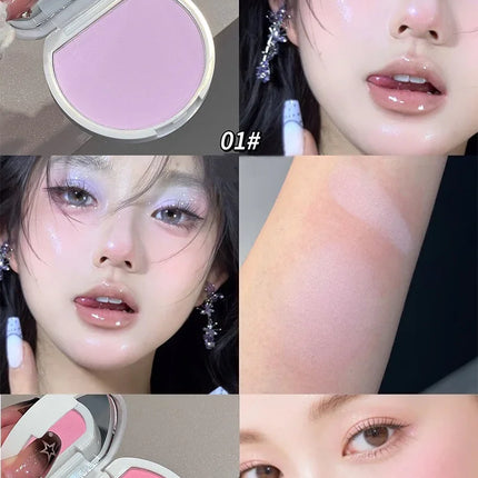 Monochrome Soft Mist Blush Highlights Cream Tangerine Peach Natural Apricot Nude Pink Cheek Purple-Blue Matte Brighten Makeup