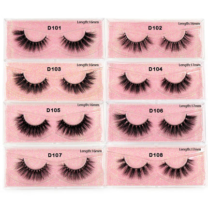 LEHUAMAO Eyelashes 3D Mink Lashes natural mink lashes for daily wear soft lashes Eyelash extension real Eyelash for makeup D103
