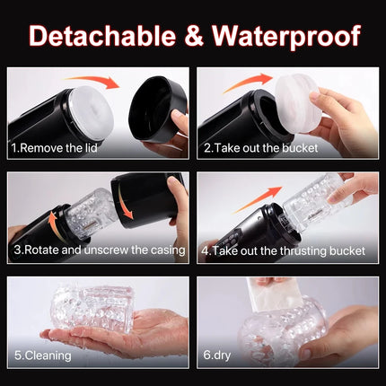 APP Control Electric Rotary Telescopic Tongue Licking Male Hands-Free Masturbation Device Penis Exercise Plane Cup Adult Toys