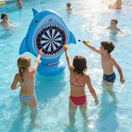Inflatable Dart Board Water Game, Swimming Pool Float, Beach Outdoor Activities, Cool Summer Party Gift for Boys and Girls Aged 6 7 8 9 10 12