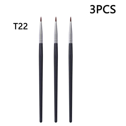 T22 Fine Eyeliner Makeup Brush Liquid Gel Eyeliner Brush Precision Thin Long Eyeliner Brush Professional Eye Liner Makeup Tool