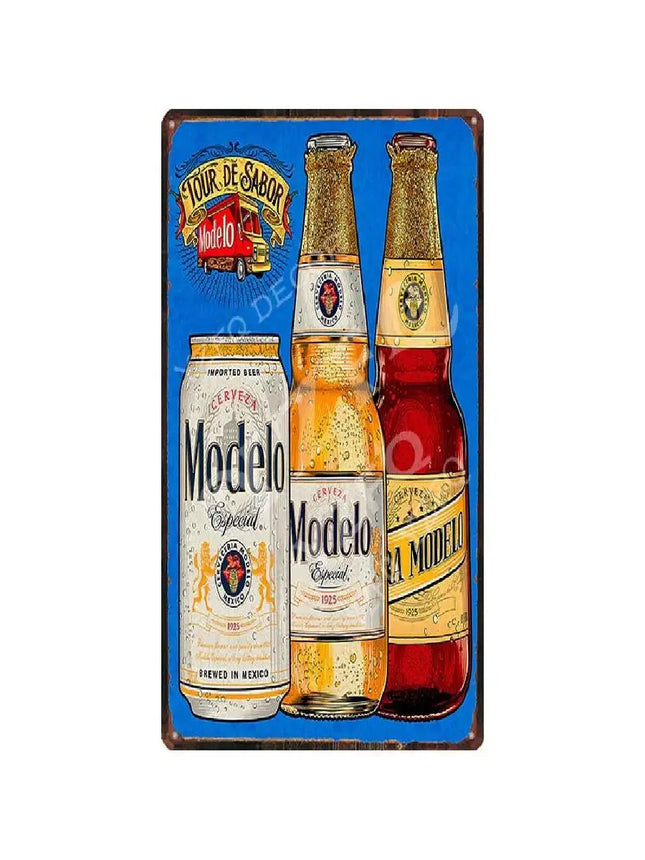 Vintage Corona Beer Metal Sign Retro Wall Decor for Bar Pub Kitchen xcm Art Tin Plate DUB