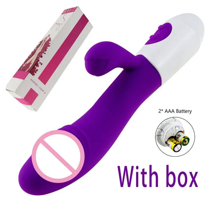 Rabbit Vibrator for Women Beginner G-Point Powerful Vibrating Massager Vaginal Clitoris Nipple Stimulator Female Adult Sex Toys