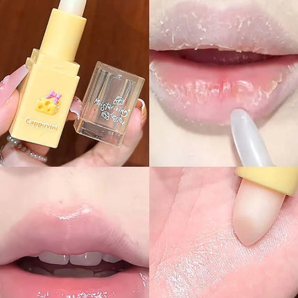 2Pcs Moisturizing Lip Balm & Lip Oil Set Deep Hydration Lip Care Kit Reduces Lip Lines Plumps Lips for Soft And Smooth Pout