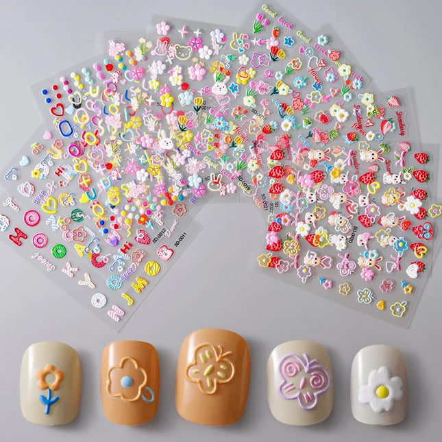5D Nail Art Stickers / Stickers Ongles 5D