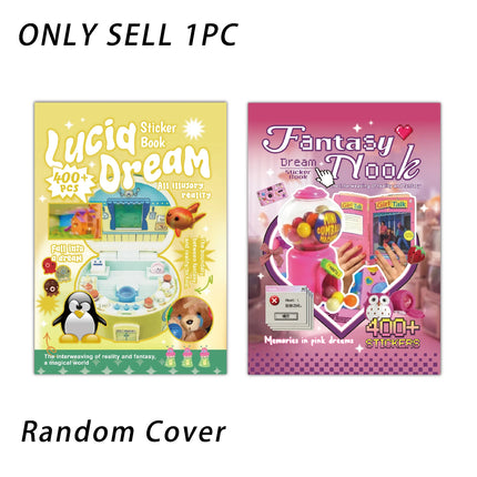Random Cover 30 Sheets 400+ Pcs Dream Core Stickers Book- Cartoon Scrapbook Stickers for Journaling, Junk Journal