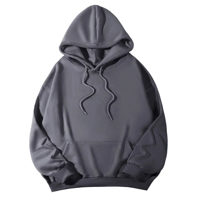 Autumn Winter Fleece Hoodies Fashion Casual Sweatshirts Men Women Harajuku Warm Oversized Pullovers 11 Colors Hip Hop Streetwear