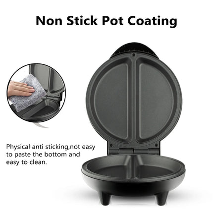 Electric Frying Pan 6.7Inch Pizzas Maker Home Omelette BBQ Pancake Baking Machine Nonstick Pan for Pizzas Quesadillas Bread Cake