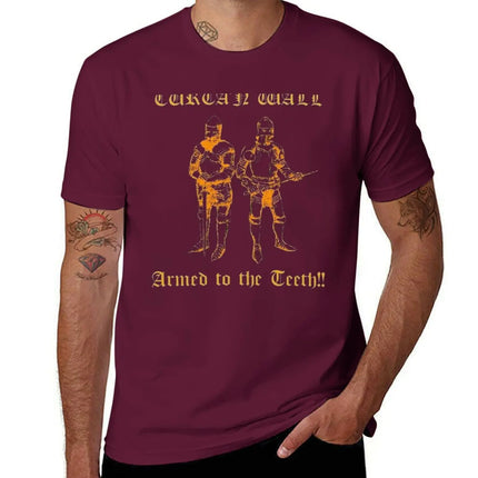 Curta′n Wall Armed to The Teeth! No Background T-Shirt boys animal print mens plain t shirts