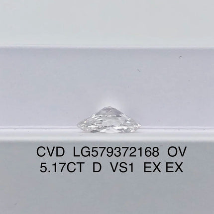 With IGI Certificate Oval Shape Lab Grown Diamonds CVD HPHT 1ct 1.5ct 2ct 2.5ct 3ct 5ct Laboratory Diamond Wholesales