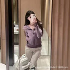 2 Code S suggestion (40.00 kg-50.00 kg / Steel seal smoke purple slim sweater
