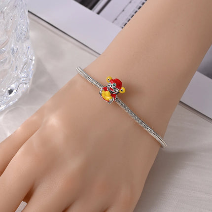 Lucky 925 Sterling Silver Money Tree Lucky Cat God of Wealth Dollar Treasure Charm Fit DIY Bracelet Necklace Good Luck Wish Gift