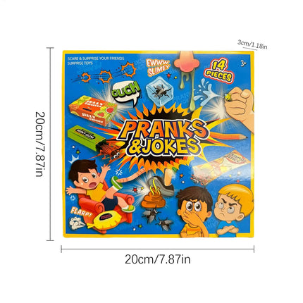 Joke Kit Pranks Pack Joke Toys Box Set Cockroach Roach Bug Whoopee Cushion April Fools Prank Stuff Noise Maker for party