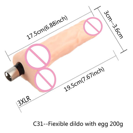 Fredorch Entry Level Sex Machine A2 / F2 /F3 Attachment 3XLR Accessories Dildos Suction Cup Sex Products For Women for Man