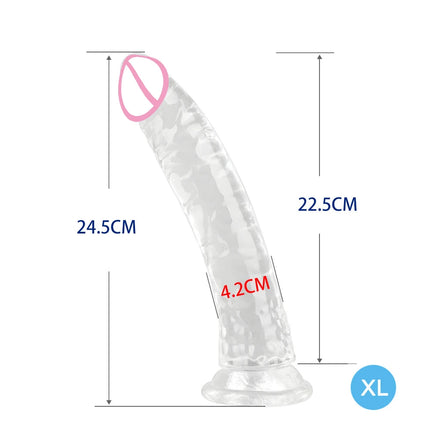 6 Size Realistic Dildo Jelly Penis Suction Cup Long Dildo Huge Sex Toys For Lesbian Women Female Masturbator Big Dick Fake Dick
