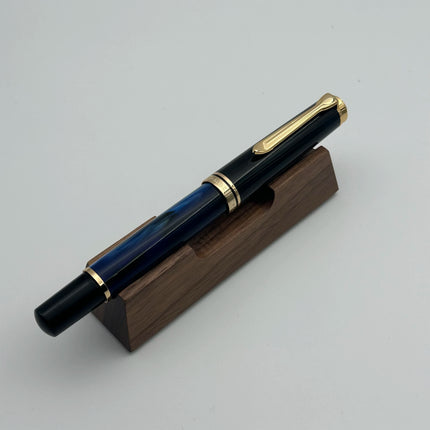Admok M800 Pen Sky Blue Acrylic Piston Fountain Pen Bock Schmidt Nib F M B 0.5 0.7 1.0MM Nib Golden Clip Writing Office Gift Pen