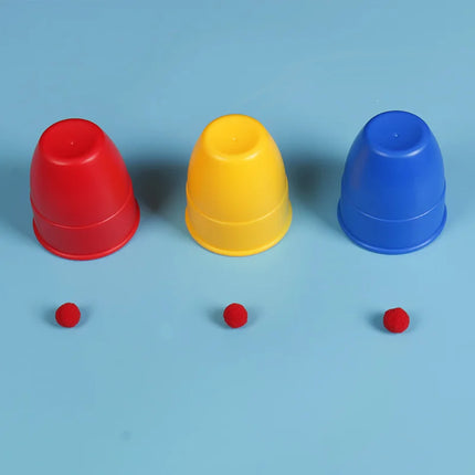 Three Cups Magic Ball Cup and Ball Children Simple Magical Middle Three Immortals Return Cave Immortal Picking Beans Magic Props