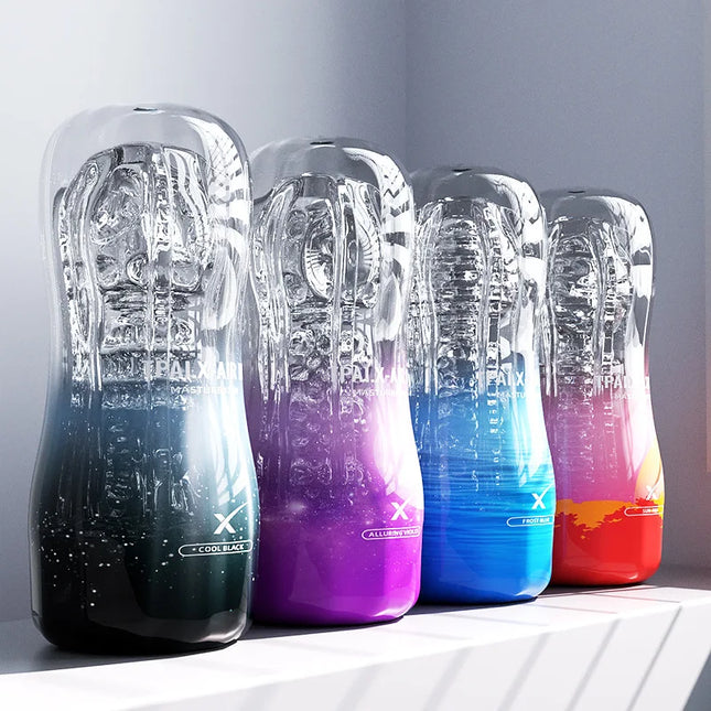 "Rainbow Tenga 3rd Gen – Red-Pill Transparent Male Masturbator, Penis Training Cup with Suction Stimulation"TPE material