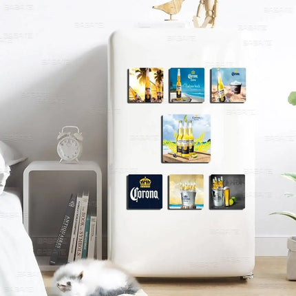 C-Corona E-Extra Beer Magnet Products Personalized Sublimation Fridge Refrigerator Magnets For Kitchen